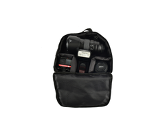 A padded bag insert showing internal compartments