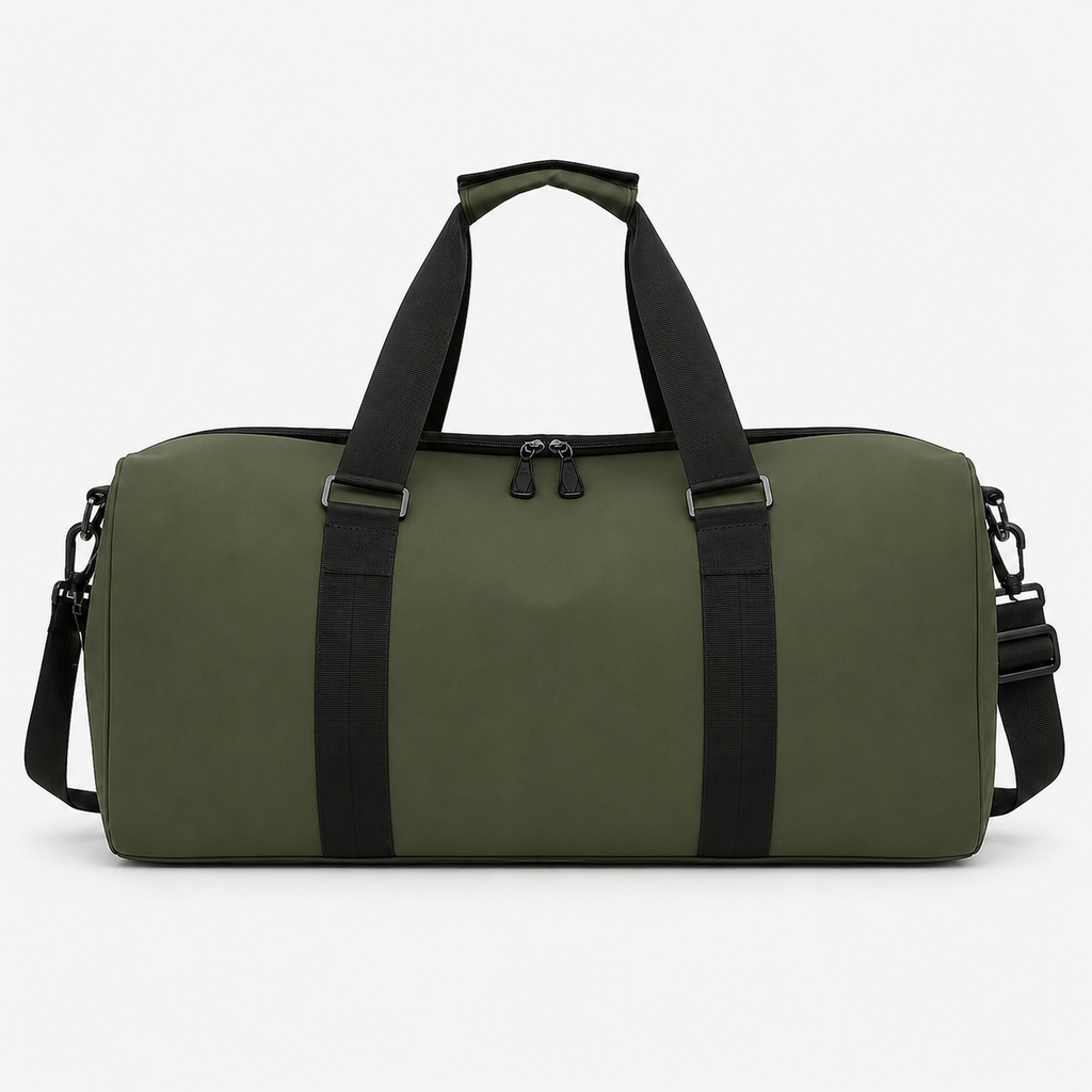 Olive Green Duffle Bag – Stylish Lightweight Gym & Travel Bag with Shoulder Strap