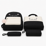 Black 4-in-1 Cute School Backpack Set – Backpack, Tote, Pouch & Pencil Case