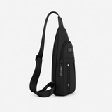 Black Crossbody Sling Bag for Men – Urban Chest Bag for Daily Use & Travel