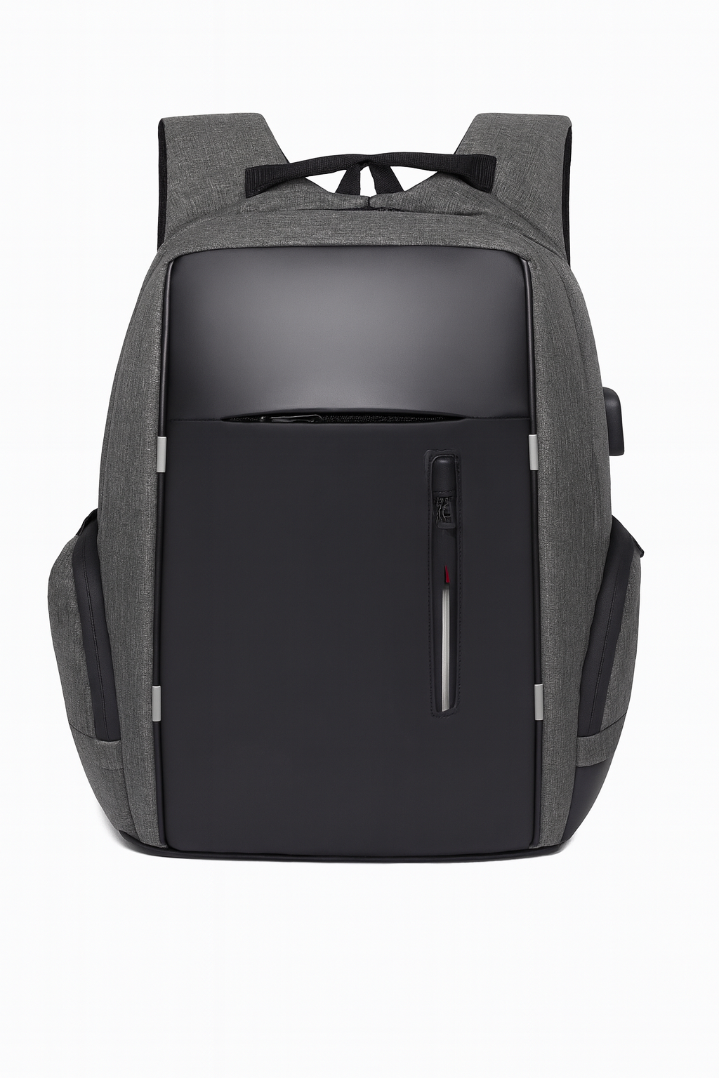 Black Anti-Theft Smart Backpack with USB Charging Port – Sleek Minimalist Design
