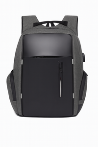 Black Anti-Theft Smart Backpack with USB Charging Port – Sleek Minimalist Design