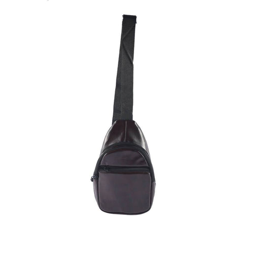 Bustah Easy Pocket brown faux leather crossbody sling EP-200BR – front view