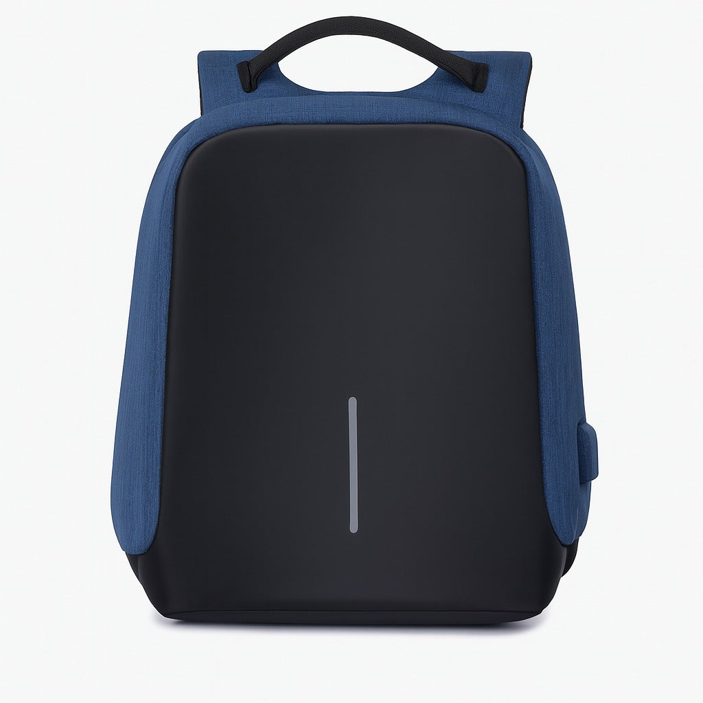 Blue Anti-Theft Smart Backpack with USB Charging Port – Sleek Tech & Travel Companion