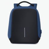 Blue Anti-Theft Smart Backpack with USB Charging Port – Sleek Tech & Travel Companion