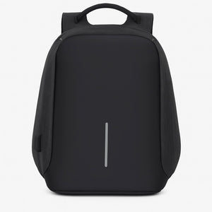 Black Anti-Theft Smart Backpack with USB Charging Port – Sleek Minimalist Design