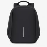 Black Anti-Theft Smart Backpack with USB Charging Port – Sleek Minimalist Design