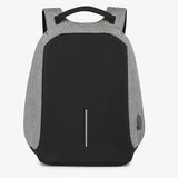 Black Anti-Theft Smart Backpack with USB Charging Port – Sleek Minimalist Design