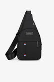 Black Crossbody Sling Bag for Men – Urban Chest Bag for Daily Use & Travel
