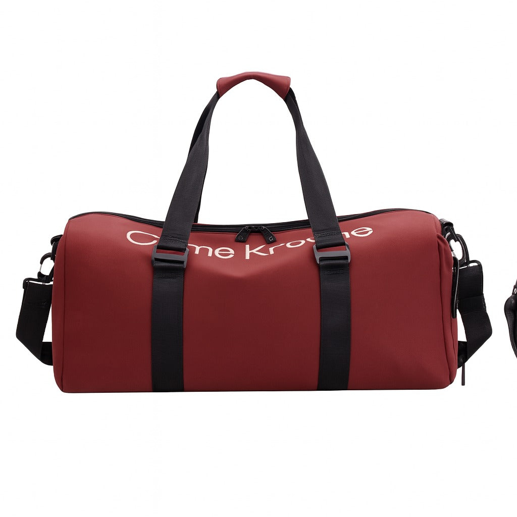 Maroon Duffle Bag – Compact Travel & Gym Bag with Shoulder Strap
