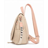 Pastel Pink Floral Convertible Backpack for Women – Elegant & Lightweight Casual Bag
