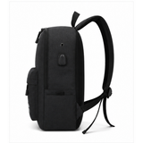 Black Smart Backpack for Men & Women – Water-Resistant Design