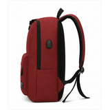 Red Smart Backpack – Water-Resistant Work & Travel Bag