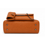 Tan Brown 3-in-1 Tote Bag Set for Women – Premium Faux Leather Handbag, Clutch & Card Holder
